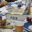 Passover table setting
